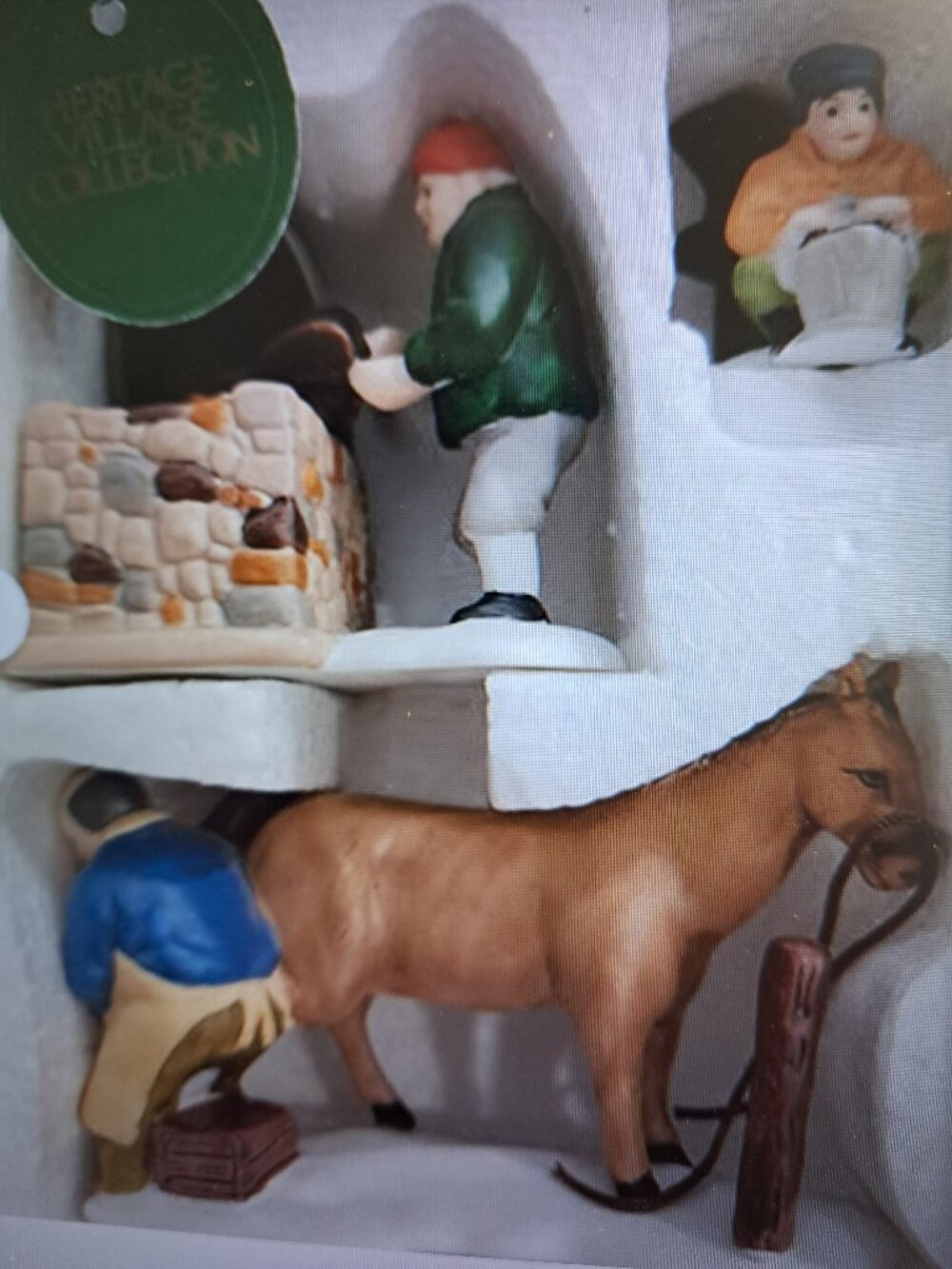 Department 56 Blacksmith Set of Three Hand Painted Porcelain